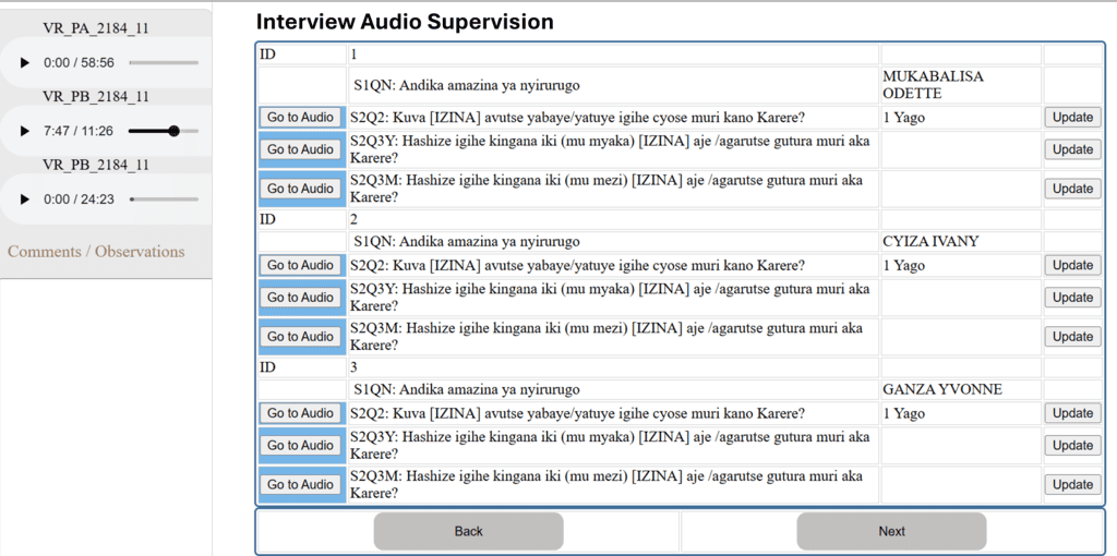 Interview Audio Supervision